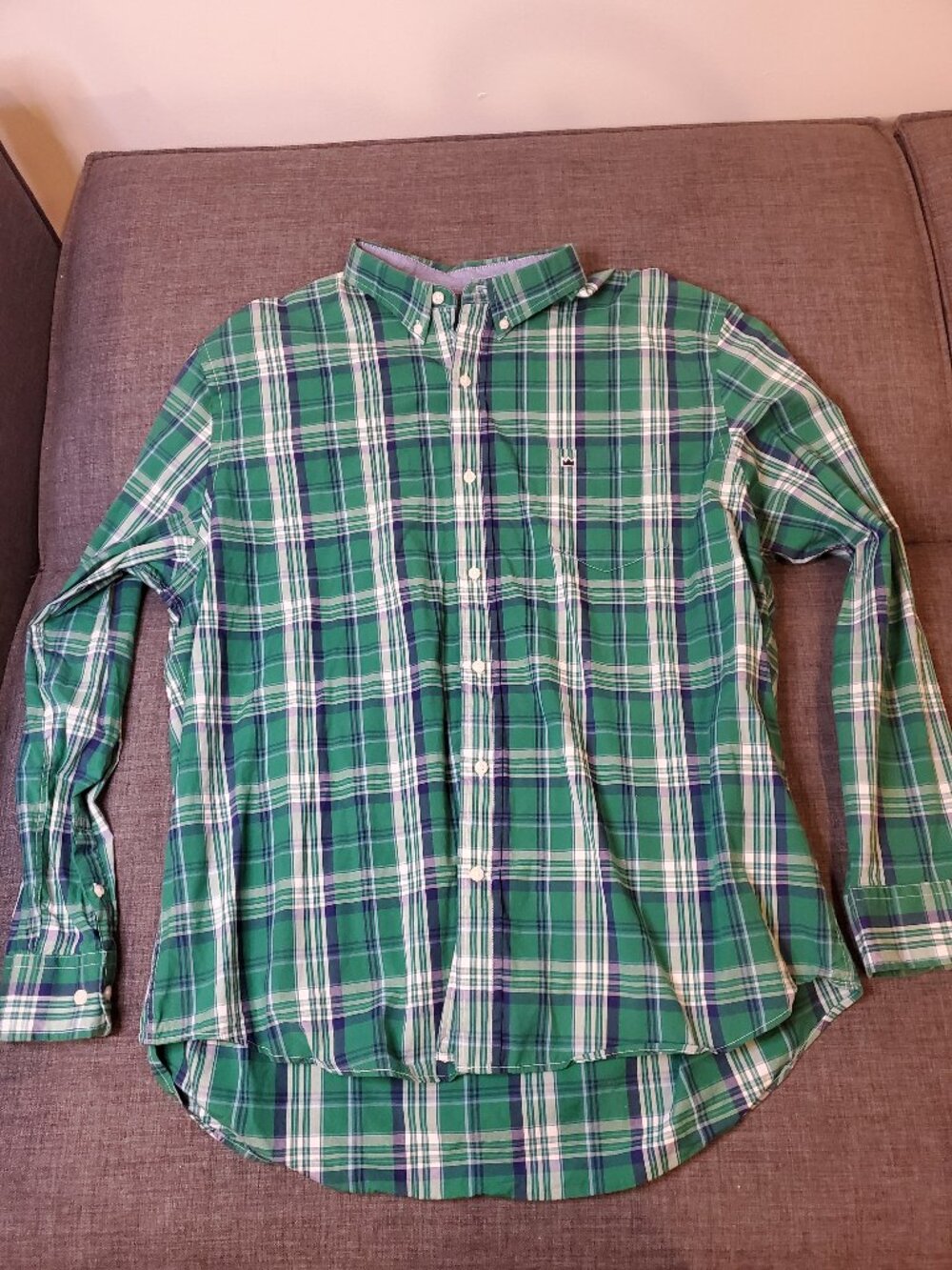 Crown and Ivy plaid button down shirt
